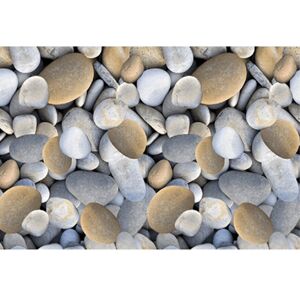 KONDELA Koberec, viacfarebný, vzor kamene, 80x200, BESS