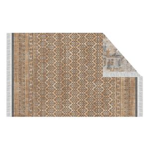 KONDELA Obojstranný koberec, vzor/hnedá, 160x230, MADALA