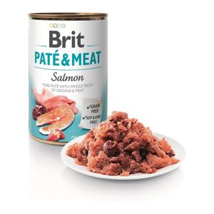 BRIT PATE & MEAT FOOD WITH SALMON FOR DOGS 400G