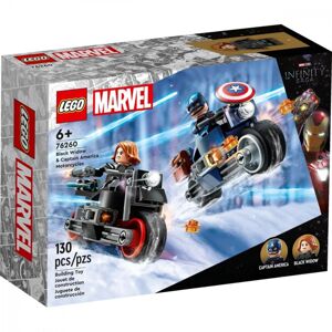 LEGO MARVEL BLACK WIDOW A CAPTAIN AMERICA NA MOTORKACH /76260/