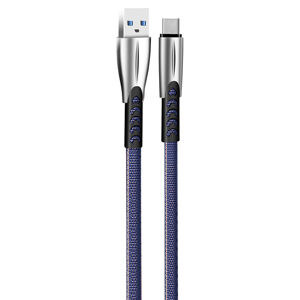 COLORWAY KABEL USB TYPE-C (ZINK ALLOY) 2.4A 1M, BLUE (CW-CBUC012-BL)