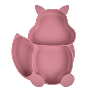Martons silikonová miska Squirrel s prísavkou - Dark pink