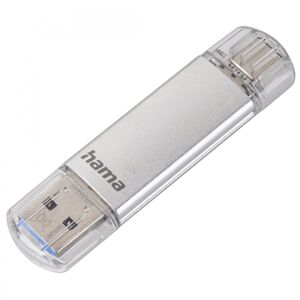 HAMA 181075 FLASH PEN LAETA, USB-C/USB-A 3.1, 256 GB, 40 MB/S, STRIEBORNY