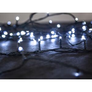 Reťaz MagicHome Vianoce Errai, 320 LED studená biela, 8 funkcií, 230 V, 50 Hz, IP44, exteriér, napájací kábel 3 m, osvetlenie, L-11 m
