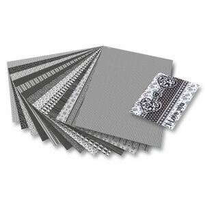Kartón s motívom Biela & Čierna 50x70 cm 270 gr, 13 hárkov