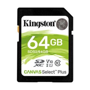 KINGSTON 64GB SDXC CANVAS SELECT PLUS U1 V10 CL10 100MB/S, SDS2/64GB