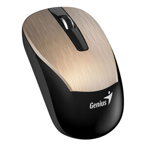 Myš bezdrôtová, Genius Eco-8015, čierno-zlatá, optická, 1600DPI
