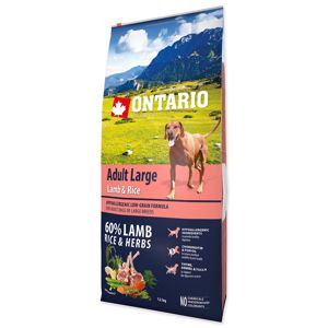 ONTARIO DOG ADULT LARGE LAMB AND RICE AND TURKEY (12KG)