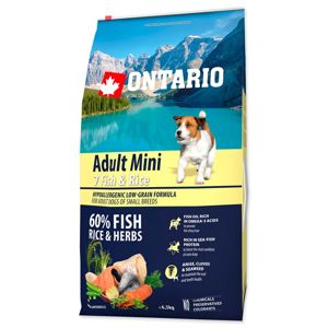 ONTARIO DOG ADULT MINI 7 FISH AND RICE (6,5KG)