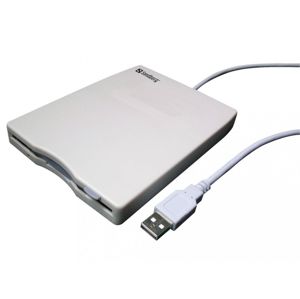 Sandberg Floppy Mini Reader, externí disketová mechanika, černá