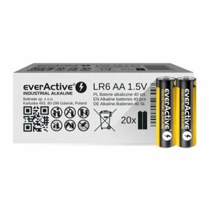 everActive LR06 /AA, Alkalické batérie, 40ks