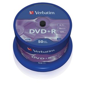 DVD+R Verbatim 4,7 GB (120min) 16x 50-cake